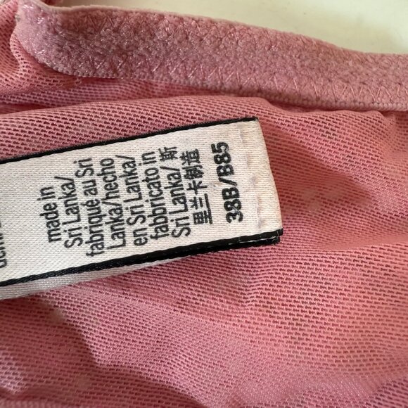 Victorias Secret Lace BraSize 38B Dusty Pink Body by Victoria Lined Demi - Picture 7 of 14